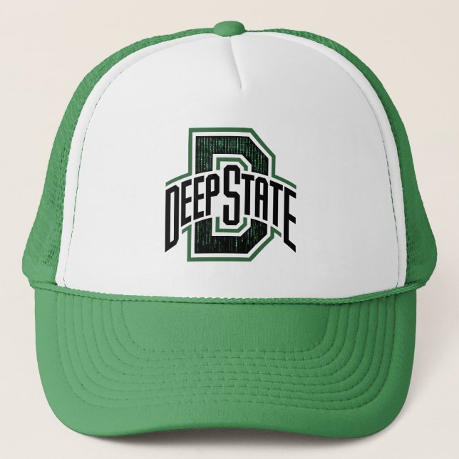 Tiefe Staats-Matrix-Art Truckerkappe (Vorderseite)