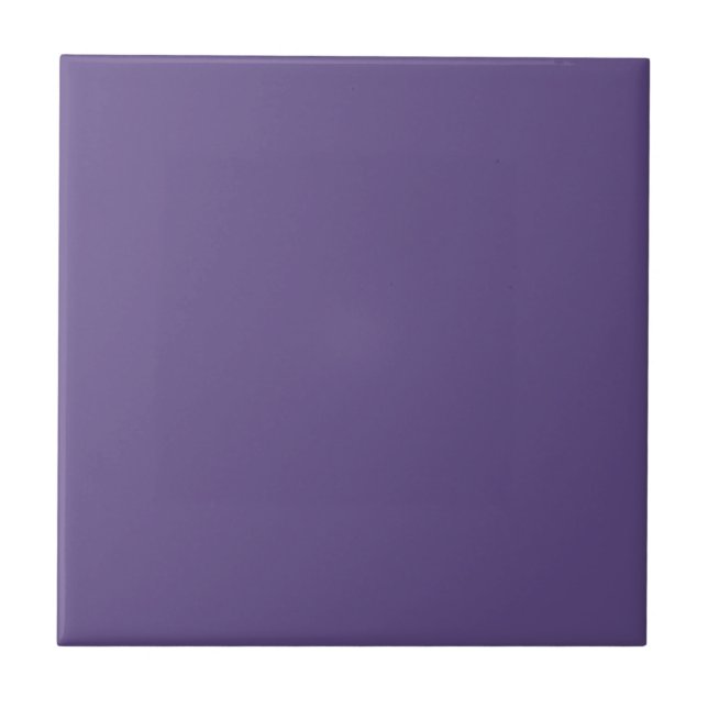 Tiefe Violette, solide Farbe | #634e89 Fliese (Vorderseite)