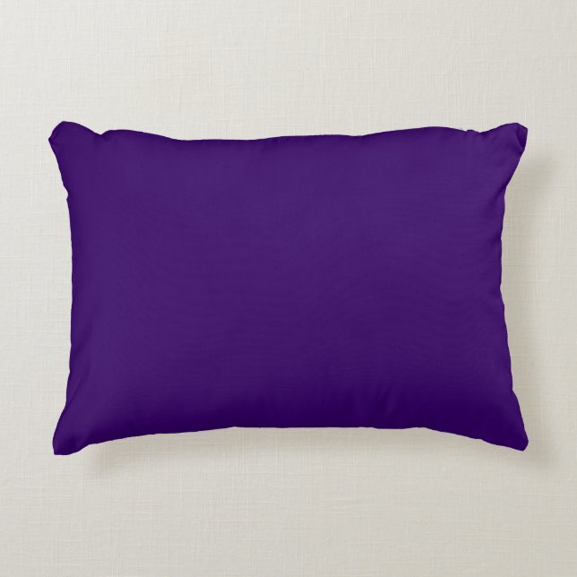 Tiefe Violette, solide Farbe Dekokissen (Vorderseite)