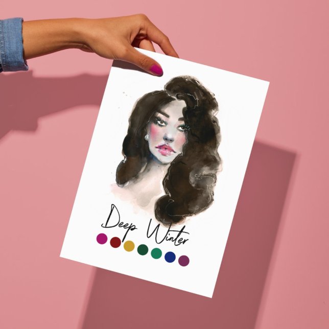 Tiefe Winter Art Saisonale Farbanalyse Art Poster (Von Creator hochgeladen)