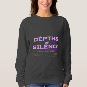 Tiefen der Stille Purple Glitch Hoodie