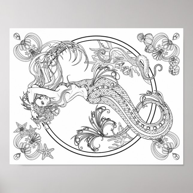 Tiefen : DIY Coloring Poster (Vorne)