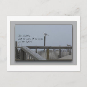 Tiefenatmen Postkarte