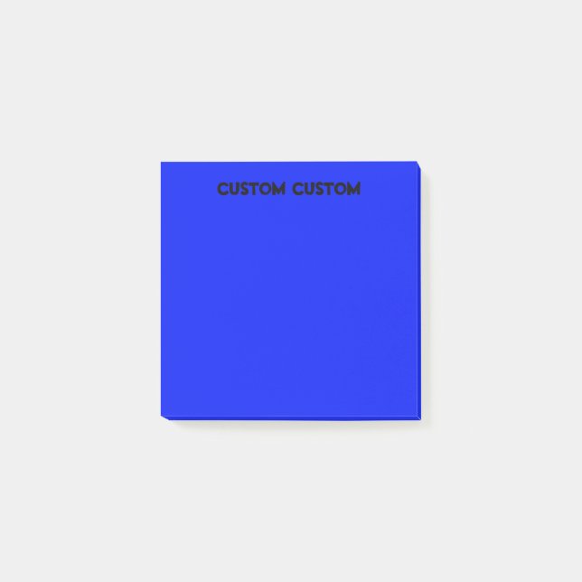 Tiefenblau Post-it Klebezettel (Vorderseite)