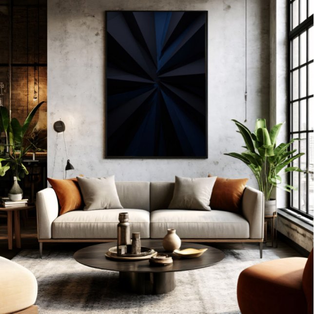 Tiefer blauer Strudel Poster (Von Creator hochgeladen)