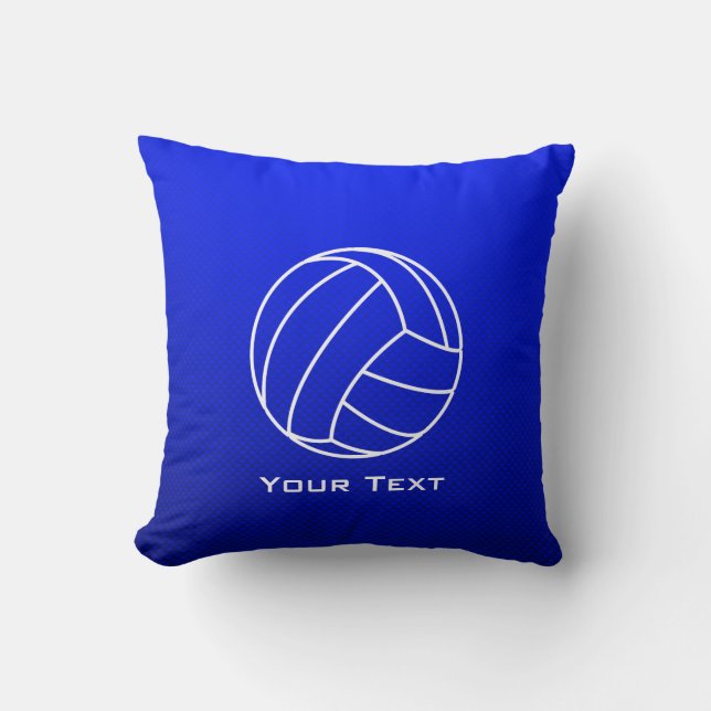 Tiefer blauer Volleyball Kissen (Vorderseite)