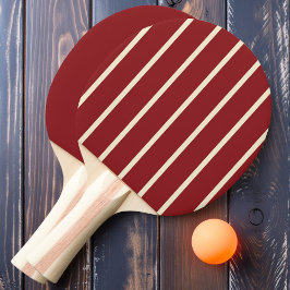 Tiefer Cranberry Striping und fest Tischtennis Schläger
