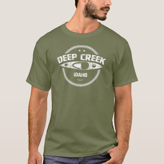 Tiefer Creek Wild und Landschaftlicher Fluss Idaho T-Shirt (Vorderseite)