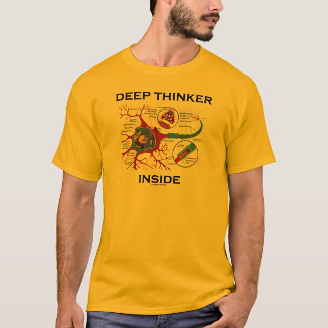Tiefer Denker-Innere (Neuron-Synapse) T-Shirt (Vorderseite)