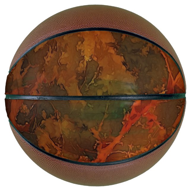 Tiefer Herbst reichlich Abstrakter Fall Basketball (Vorderseite)