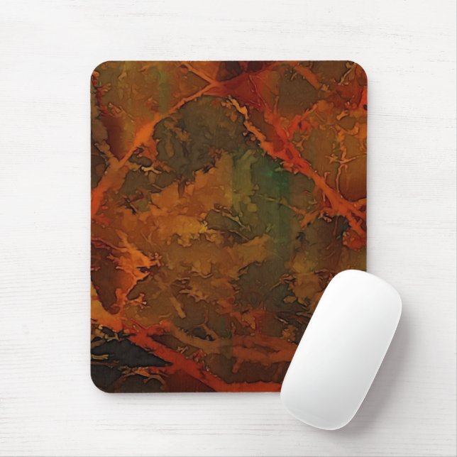 Tiefer Herbst reichlich Abstrakter Fall Mousepad (Mit Mouse)