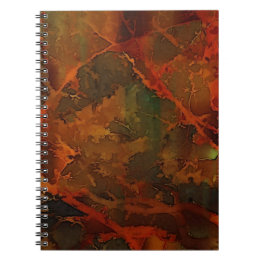 Tiefer Herbst reichlich Abstrakter Fall Notizblock