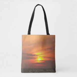 Tiefer Horizont Sonnenuntergang Ozean Leuchten