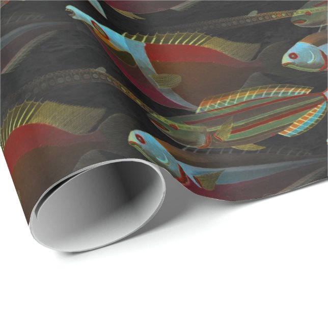 Tiefer Ozean-wunderbare Isolationspappe-Verpackung Geschenkpapier (Rolleneckpunkt)