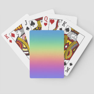 Tiefer Regenbogen-Gradient Spielkarten