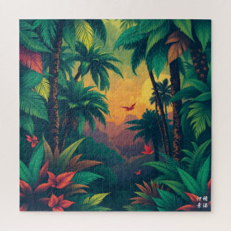 Tiefer tropischer Regenwald Puzzle