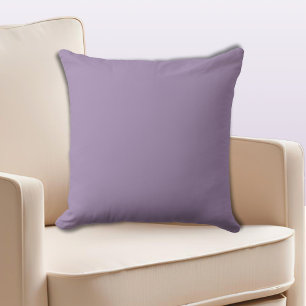 Tiefes Amethyst einfarbig Violett  Kissen