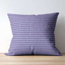 Tiefes Amethyst Glitter Style Horizontale Streifen Kissen
