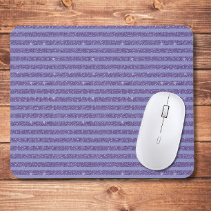 Tiefes Amethyst Glitter Style Horizontale Streifen Mousepad