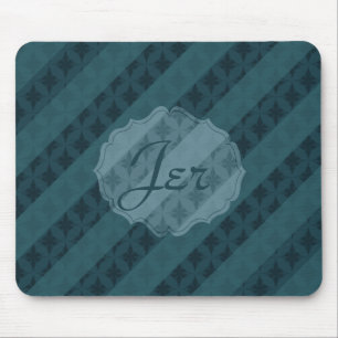 Tiefes Aqua-Marine-Blau attraktives u. nobles Mousepad