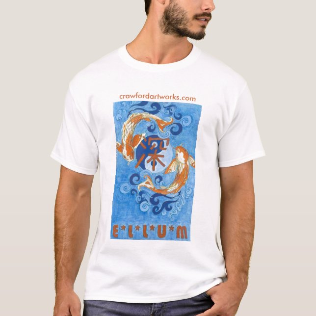 Tiefes Ellum Koi T-Shirt (Vorderseite)