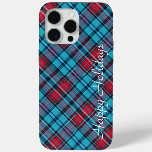 Tiefes Indigo, Aqua, Rot und Blautöne Karo Case-Mate iPhone Hülle