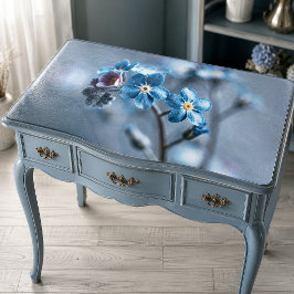 Tiefes Indigo Moody Botanisches Vergissmeinnicht D Seidenpapier