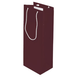 Tiefes Maroon-Einfarbig Geschenktüte Für Weinflaschen