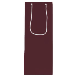 Tiefes Maroon-Einfarbig Geschenktüte Für Weinflaschen