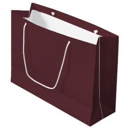 Tiefes Maroon-Einfarbig Große Geschenktüte