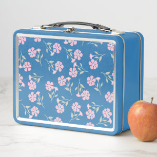 Tiefes Metall-Lunchbox mit Blumendesign für Stilbe Metall Brotdose