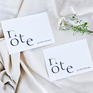 Tiefes Navy Spielend Nur ein Hinweis in Motion Scr Mitteilungskarte