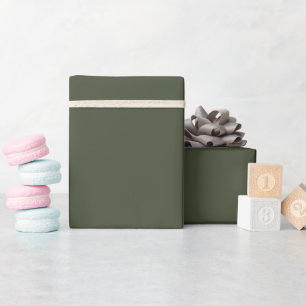 Tiefes Olivgrün Vollfarbige Luxus-Verpackungspapie Geschenkpapier