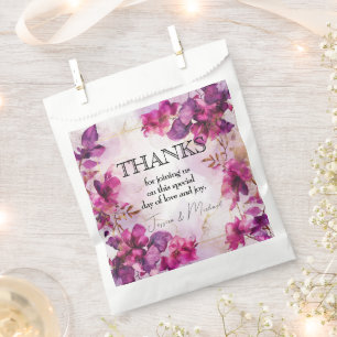 Tiefes Purpur Fuchsia Enchantment: Watercolor  Geschenktütchen