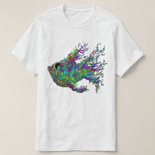 Tiefes Seefisch-T - Shirt (Design vorne)