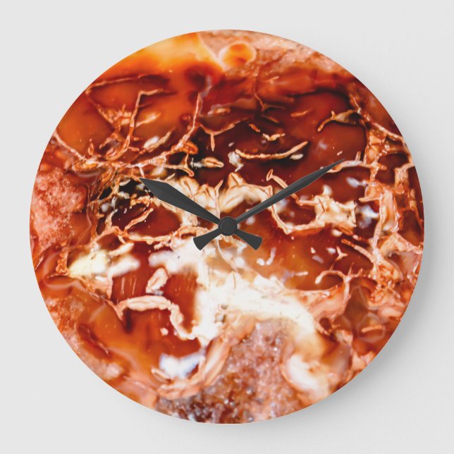 Tiefes Set im Herbst Große Wanduhr (Vorderseite)