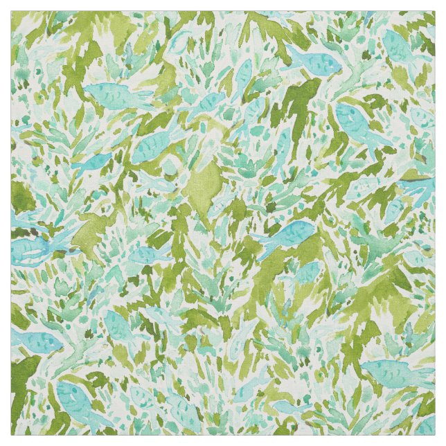 TIEFES TAUCHEN Aqua-Limoner grüner Stoff (Muster)