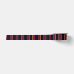 Tiefes Vintage-gestreiftes Rosa Satinband