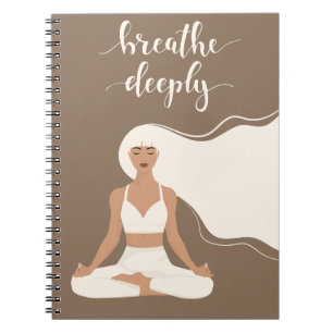 Tiefes Yoga Meditation Notizblock