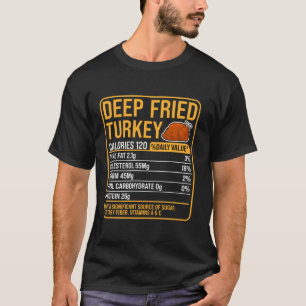Tieffried Turkey Nutrition Facts Thanksgivin T-Shirt