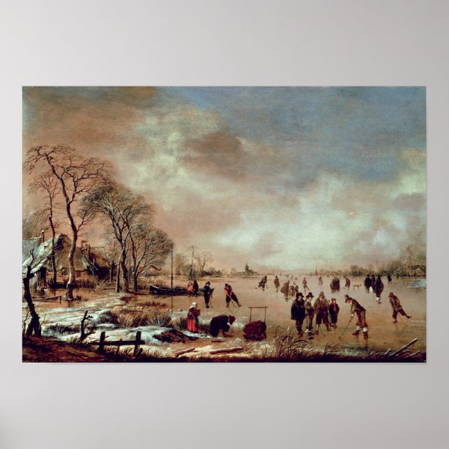 Tiefgefrorene Canal Scene Poster (Vorne)