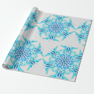 Tiefgefrorenes Drehung™ Wrapping Paper Geschenkpapier