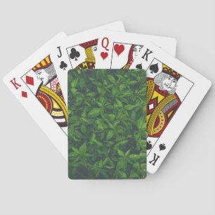 Tiefgrüne Blätter Spielkarten