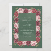 Tiefgrüne Florale Umarmung Hochzeit