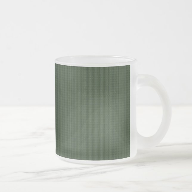 Tiefgrüne gemusterte Kaffee-Tasse Mattglastasse (Rechts)