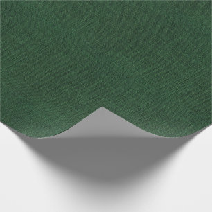 Tiefgrüne Leinwand-Beschaffenheit Geschenkpapier