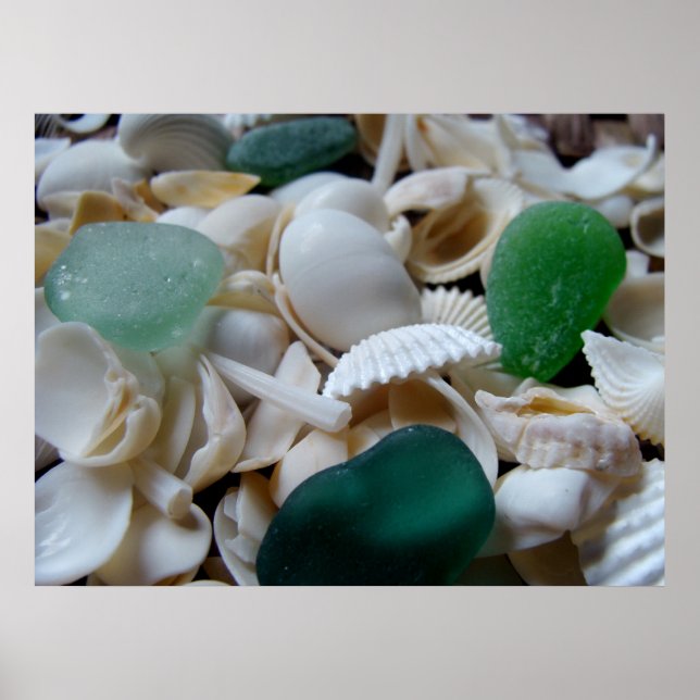 Tiefgrüne Printwerbung Poster (Vorne)