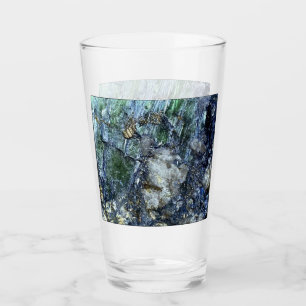 Tiefgrüne Vivianit-Kristall-Mineral-Formation-Kuns Glas
