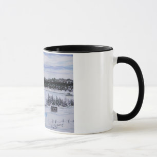 Tiefkühlsee NL Kanada Kabine am Teich Tasse