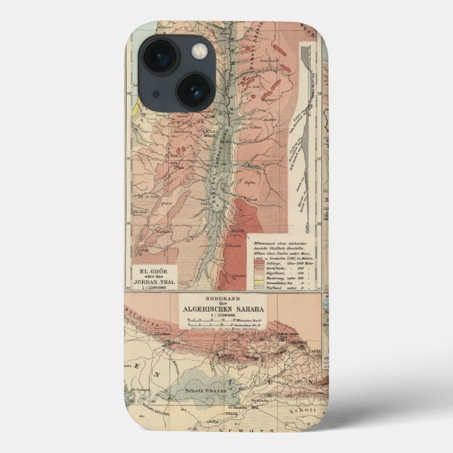Tieflander Atlas Karte Case-Mate iPhone Hülle (Rückseite)